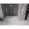 Mexen Velar L Duo Duschschiebetüren 150 cm, transparent, gebürsteter Nickel - 871-150-003-02-97