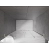 Mexen Velar L Duo Schiebetüren 140 cm, transparent, gebürsteter Nickel - 871-140-003-02-97