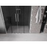 Mexen Velar L Duo Duschschiebetüren 160 cm, Graphit, Chrom - 871-160-003-42-01