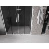 Mexen Velar L Duo Duschschiebetür 150 cm, Grafit, Weiß - 871-150-003-42-20