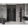 Mexen Velar L Duo Schiebetür Dusche 150 cm, Graphit, Gold - 871-150-003-42-50