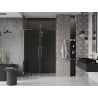 Mexen Velar L Duo Schiebetür Dusche 150 cm, Graphit, Gold - 871-150-003-42-50