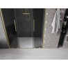 Mexen Velar L Duo Schiebeduschtür 140 cm, grafit, gebürstetes Gold - 871-140-003-42-55