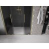 Mexen Velar L Duo Schiebeduschtür 150 cm, Graphit, gebürstet Gold - 871-150-003-42-55