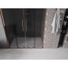 Mexen Velar L Duo Schiebetür 140 cm Dusche, Graphit, Roségold - 871-140-003-42-60