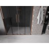 Mexen Velar L Duo Schiebeduschtüren 150 cm, Graphit, Roségold - 871-150-003-42-60