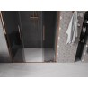 Mexen Velar L Duo Schiebetür Duschkabine 160 cm, Grafit, Roségold - 871-160-003-42-60