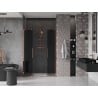 Mexen Velar L Duo Schiebetür 140 cm Dusche, Graphit, Roségold - 871-140-003-42-60