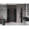 Mexen Velar L Duo Schiebetür Duschkabine 160 cm, Grafit, Roségold - 871-160-003-42-60