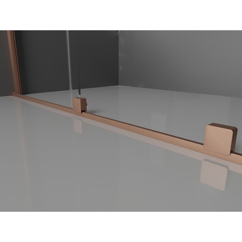 Mexen Velar L Duo Schiebetüren 160 cm, Graphit, gebürstetes Kupfer - 871-160-003-42-65