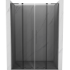 Mexen Velar L Duo Duschschiebetür 140 cm, Grafit, gebürstetes Gun Gray - 871-140-003-42-66