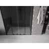 Mexen Velar L Duo Schiebetür Dusche 140 cm, Graphit, Schwarz - 871-140-003-42-70