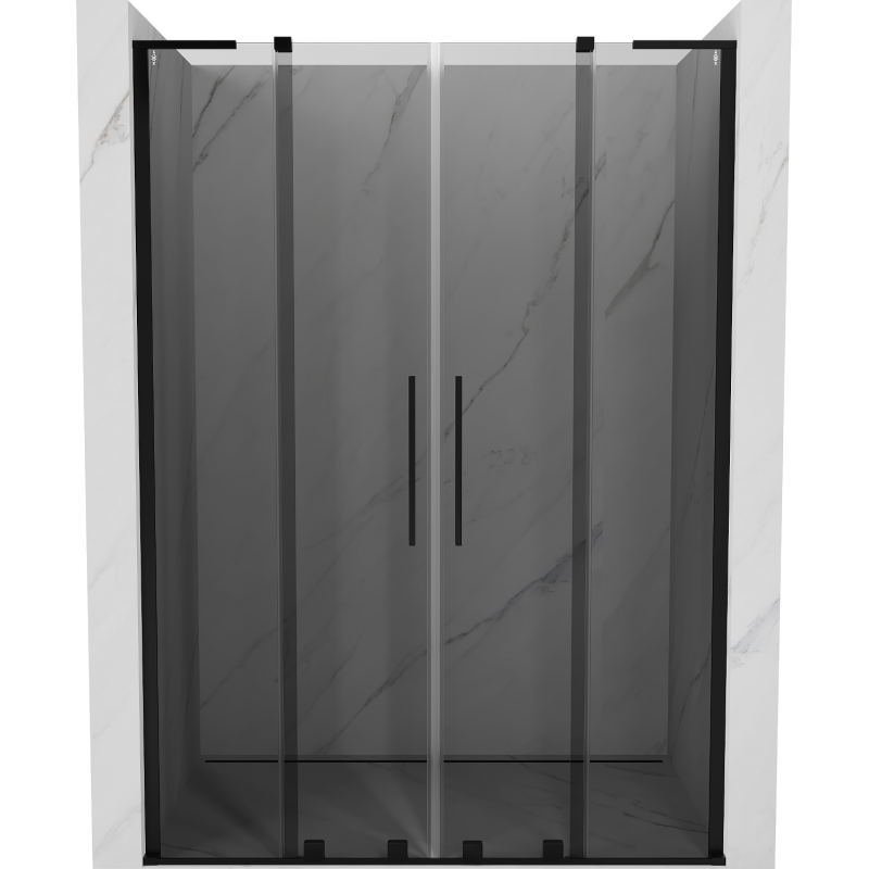 Mexen Velar L Duo Schiebetüren 150 cm, graphit, schwarz - 871-150-003-42-70