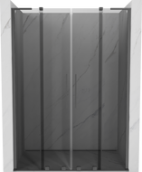 Mexen Velar L Duo Schiebeduschtür 160 cm, Grafit, Gun Metal - 871-160-003-42-95