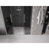 Mexen Velar L Duo Dusch-Schiebetür 150 cm, graphit, gebürsteter Nickel - 871-150-003-42-97