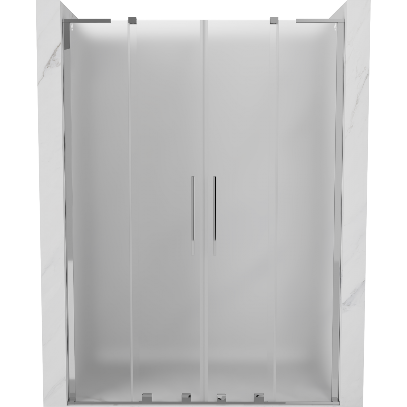 Mexen Velar L Duo Duschschiebetür 140 cm, matt, chrom - 871-140-003-32-01