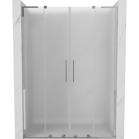 Mexen Velar L Duo Duschschiebetür 140 cm, matt, chrom - 871-140-003-32-01