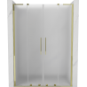 Mexen Velar L Duo Schiebetüren 150 cm, Milchglas, Gold - 871-150-003-32-50