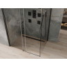 Mexen Omega schiebbare Duschkabine 110 x 80 cm, transparent, schwarz - 825-110-080-70-00
