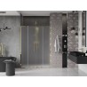 Mexen Velar L Duo Schiebetüren 150 cm, Milchglas, Gold - 871-150-003-32-50