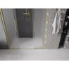 Mexen Velar L Duo Schiebeduschtüren 160 cm, matt, gebürstetes Gold - 871-160-003-32-55