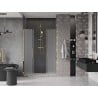 Mexen Velar L Duo Schiebetür 160 cm, Mattglas, Gold - 871-160-003-32-50