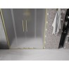 Mexen Velar L Duo Schiebeduschtüren 160 cm, matt, gebürstetes Gold - 871-160-003-32-55
