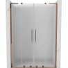 Mexen Velar L Duo Schiebetüren 140 cm, Milchglas, Roségold - 871-140-003-32-60