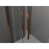 Mexen Velar L Duo Duschschiebetür 150 cm, matt, Roségold - 871-150-003-32-60