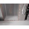 Mexen Velar L Duo Duschschiebetüren 140 cm, Milchglas, gebürstetes Kupfer - 871-140-003-32-65