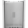 Mexen Velar L Duo Duschschiebetür 140 cm, matt, schwarz - 871-140-003-32-70