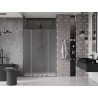 Mexen Velar L Duo Schiebeduschtür 150 cm, Mattglas, gebürstetes Gun Gray - 871-150-003-32-66