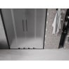 Mexen Velar L Duo Schiebetür für Duschen 150 cm, Milchglas, schwarz - 871-150-003-32-70