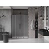 Mexen Velar L Duo Duschschiebetür 140 cm, matt, schwarz - 871-140-003-32-70