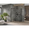 Mexen Omega Schiebedusche 110 x 100 cm, transparent, schwarz - 825-110-100-70-00