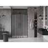 Mexen Velar L Duo Duschschiebetür 160 cm, matt, schwarz - 871-160-003-32-70