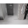 Mexen Velar L Duo Schiebetür-Duschkabine 140 cm, satiniert, gebürsteter Nickel - 871-140-003-32-97