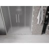 Mexen Velar L Duo Schiebetür 160 cm, Mattglas, Gebürstetes Nickel - 871-160-003-32-97