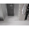 Mexen Velar L Duo Schiebetür 160 cm, Mattglas, Gebürstetes Nickel - 871-160-003-32-97