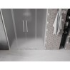 Mexen Velar L Duo Schiebeduschtüren 150 cm, Mattglas, Gebürsteter Nickel - 871-150-003-32-97
