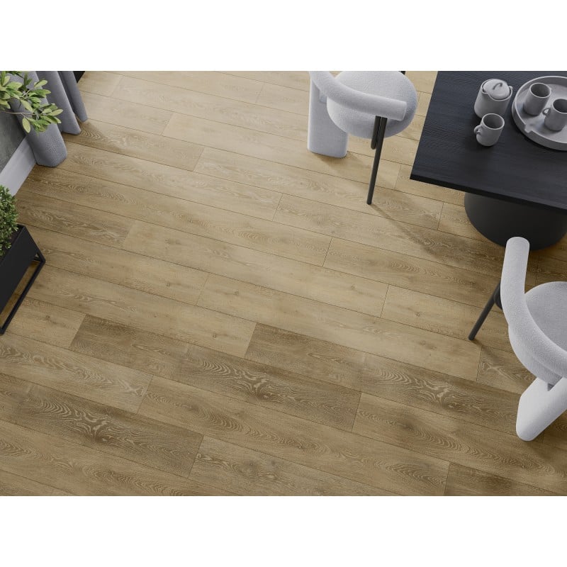 Mexen Alabama Probe von SPC-Vinylpaneelen 6,5 mm, IXPE-Unterlage 1,5 mm, 4 V-Fuge, Eiche - F1019-S