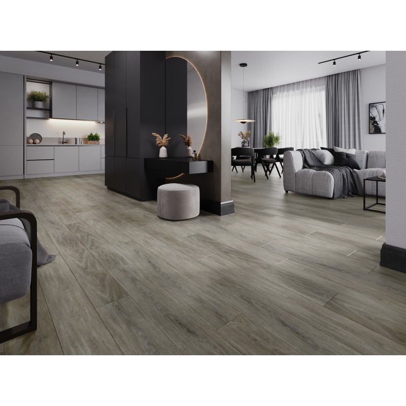 Mexen La Porte Muster von SPC-Vinylpaneelen 6,5 mm, IXPE-Unterlage 1,5 mm, 4 V-Fuge, Eiche - F1026-S