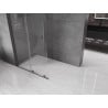 Mexen Velar Duschwand verschiebbar Walk-in 70 x 200 cm, transparent 8 mm, Gun Metal - 871-070-000-03-95