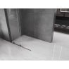 Mexen Velar Duschwand Schiebetür Walk-in 100 x 200 cm, transparent 8 mm, Gun Metal - 871-100-000-03-95
