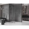 Mexen Velar Schiebetrennwand Walk-in 120 x 200 cm, transparent 8 mm, Gun Metal - 871-120-000-03-95