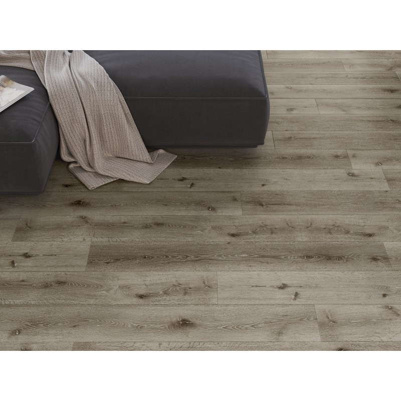Mexen Kansas Probe von SPC Vinylpaneelen 6,5 mm, IXPE Unterlage 1,5 mm, 4 V-Fuge, Eiche - F1032-S