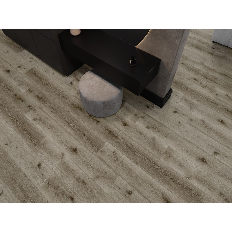 Mexen Kansas Probe von SPC Vinylpaneelen 6,5 mm, IXPE Unterlage 1,5 mm, 4 V-Fuge, Eiche - F1032-S