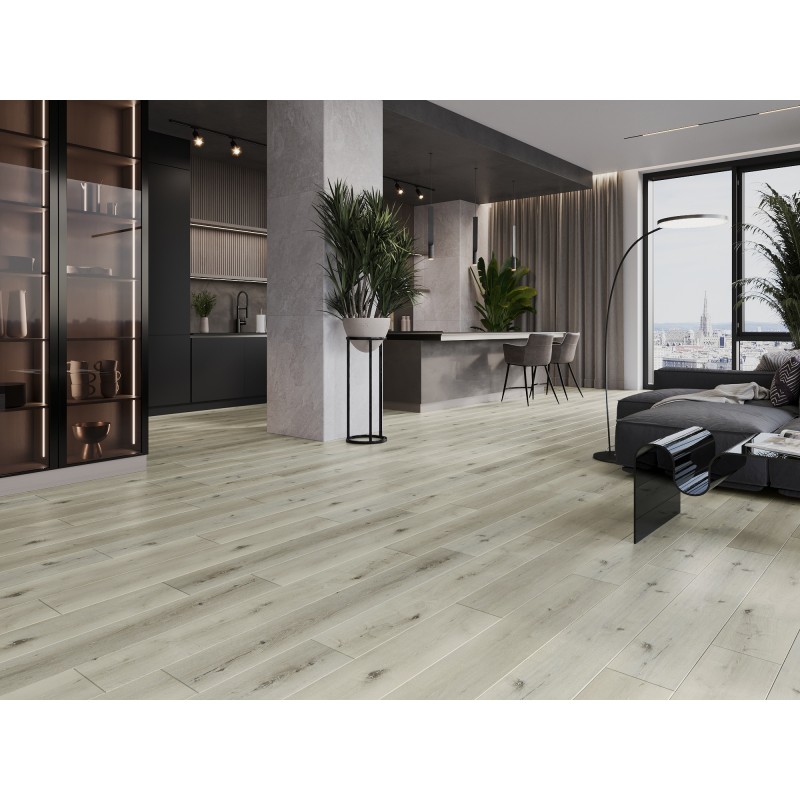 Mexen Silver Lake Probe von Vinylpaneelen SPC 6,5 mm, IXPE-Unterlage 1,5 mm, 4 V-Fuge, Eiche - F1034-S
