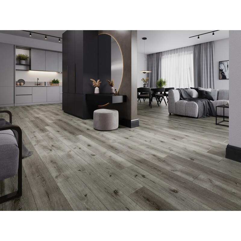 Mexen Lago Vista Musterprobe SPC Vinylpaneele 6,5 mm, IXPE Unterlage 1,5 mm, 4 V-Fuge, Eiche - F1035-S