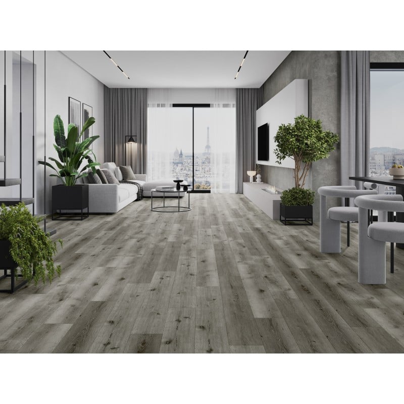 Mexen Lago Vista Musterprobe SPC Vinylpaneele 6,5 mm, IXPE Unterlage 1,5 mm, 4 V-Fuge, Eiche - F1035-S